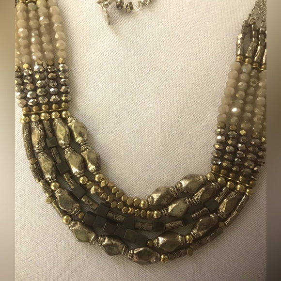 Multi Strand Beaded Necklace - Picture 2 of 6